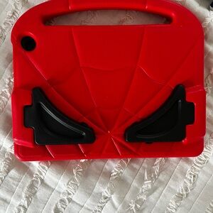 Red Spider-Themed Tablet Case